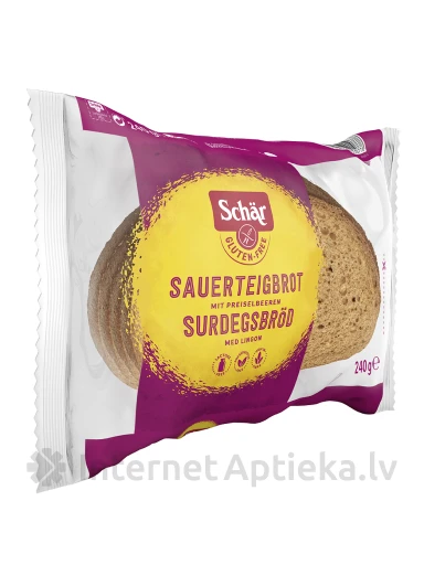 Schär Surdegsbrod bezglutēna saldskābā maize, 240 g | internetaptieka.lv