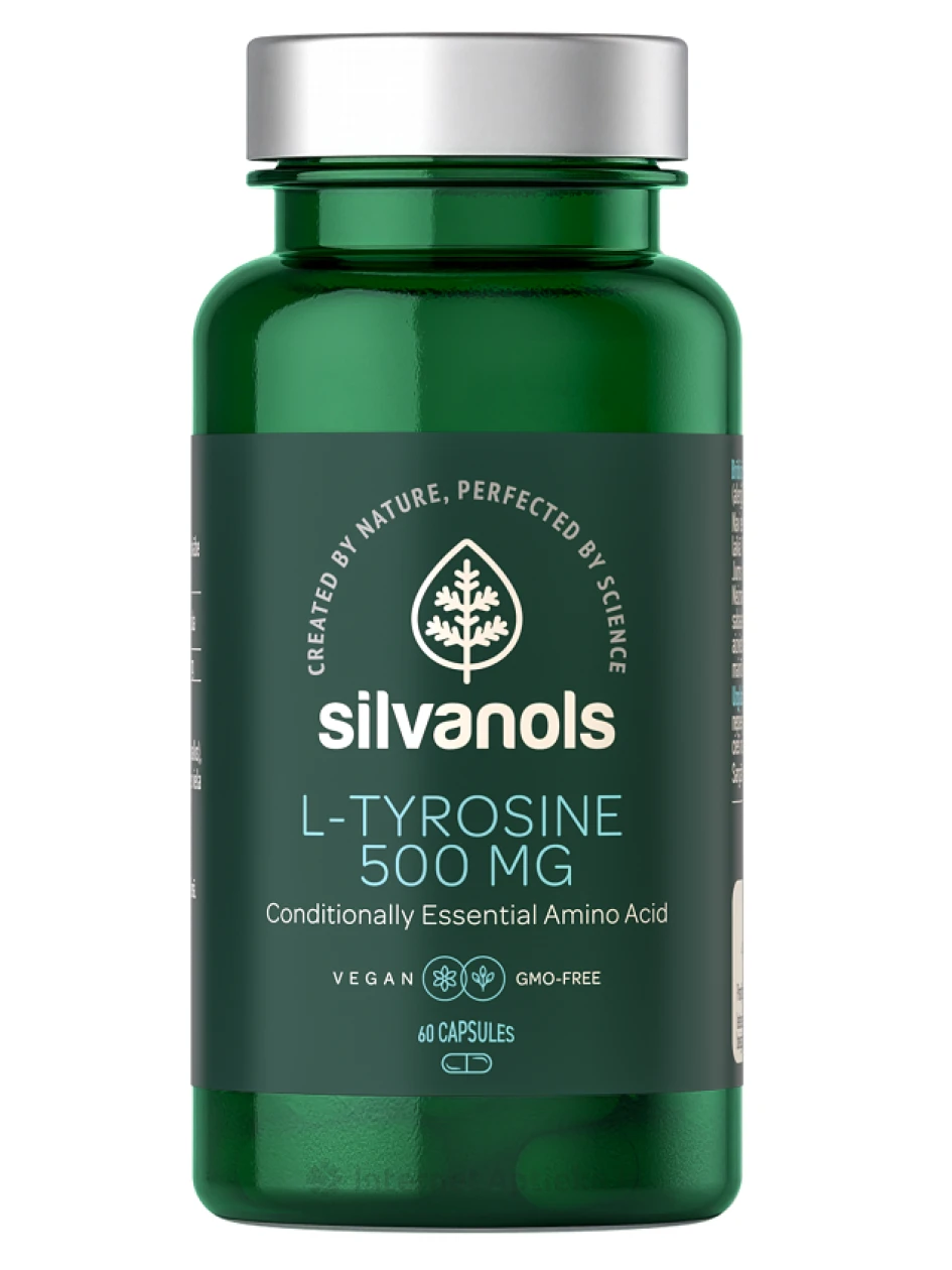 Silvanols L-TYROSINE 500 MG kapsulės, 60 vnt | internetaptieka.lv
