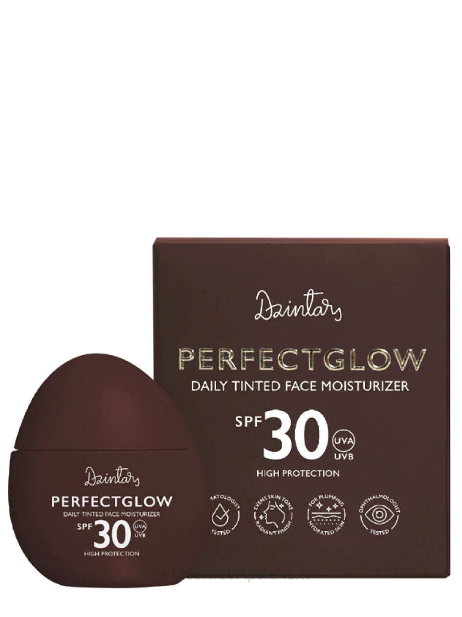 Dzintars Perfectglow SPF 30 Kasdienis tonizuojantis veido drėkiklis UVA+UVB, 50 ml | internetaptieka.lv