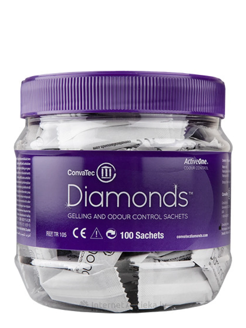 Convatec Diamonds smakas kontroles maisiņi, 100 gb. | internetaptieka.lv
