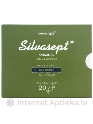 SILVASEPT original карамельки, 20 шт | internetaptieka.lv