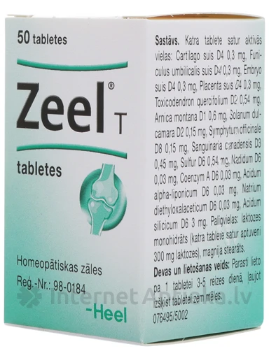 Zeel T, 50 таблеток | internetaptieka.lv