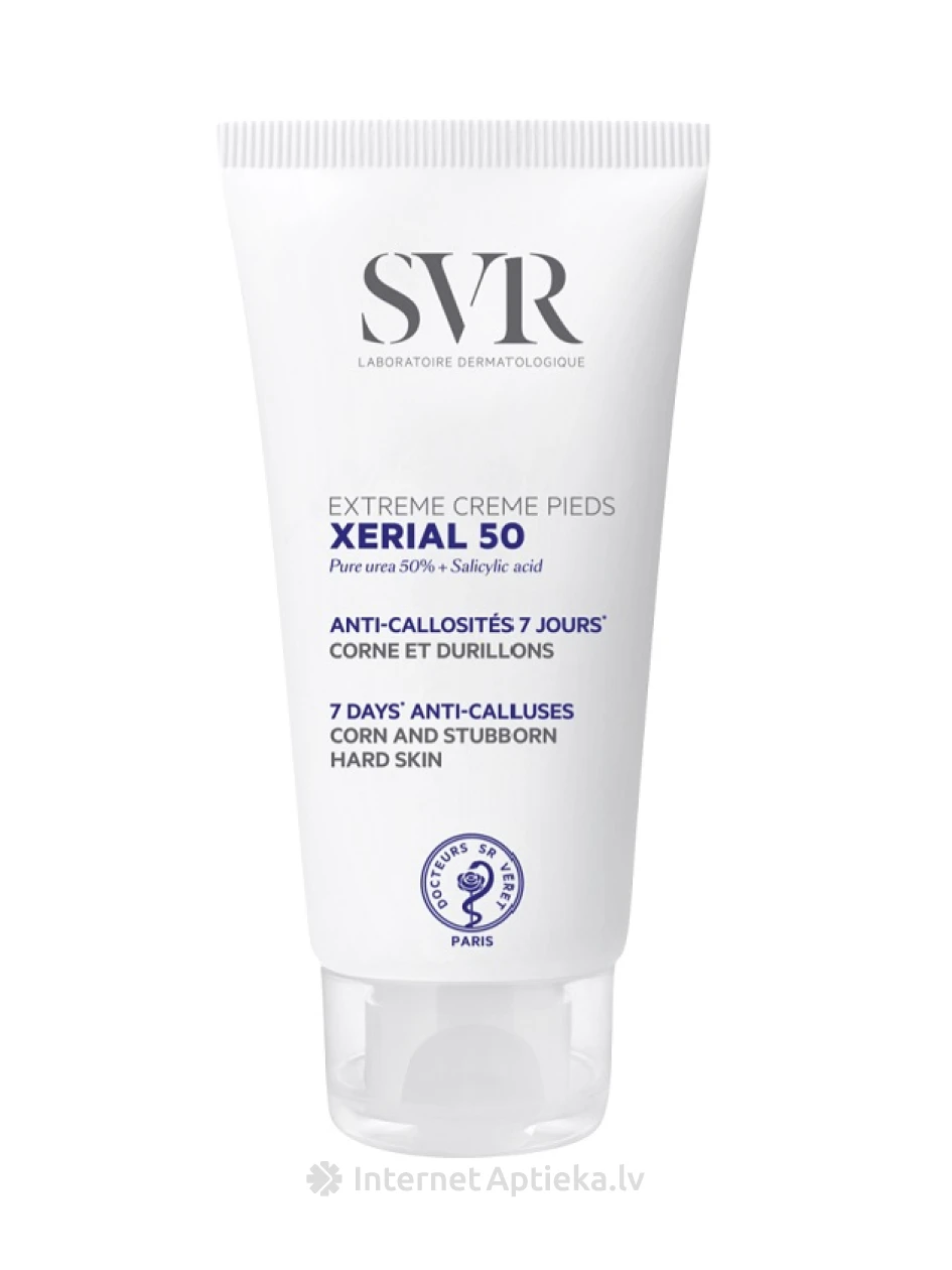 SVR Xerial 50% Urea krēms pēdu ādai, 50 ml | internetaptieka.lv
