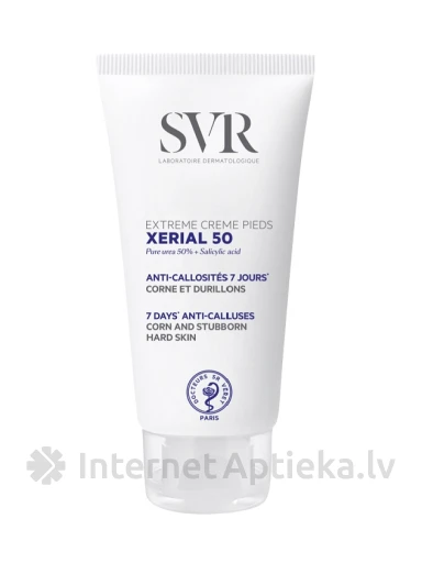 SVR Xerial Urea 50% Крем для кожи ног, 50 мл | internetaptieka.lv