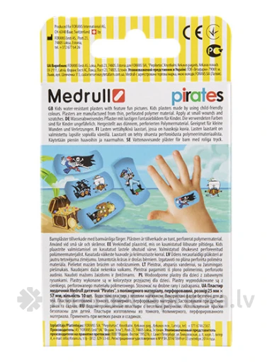 Medrull Kids Pirates plaastrid, 10 tk | internetaptieka.lv