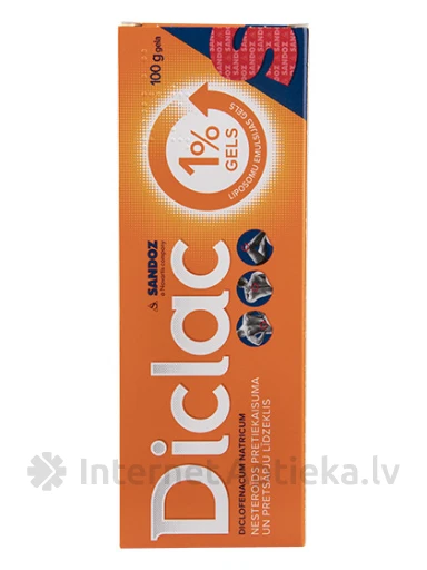 Diclac gels 1%, 100 g | internetaptieka.lv