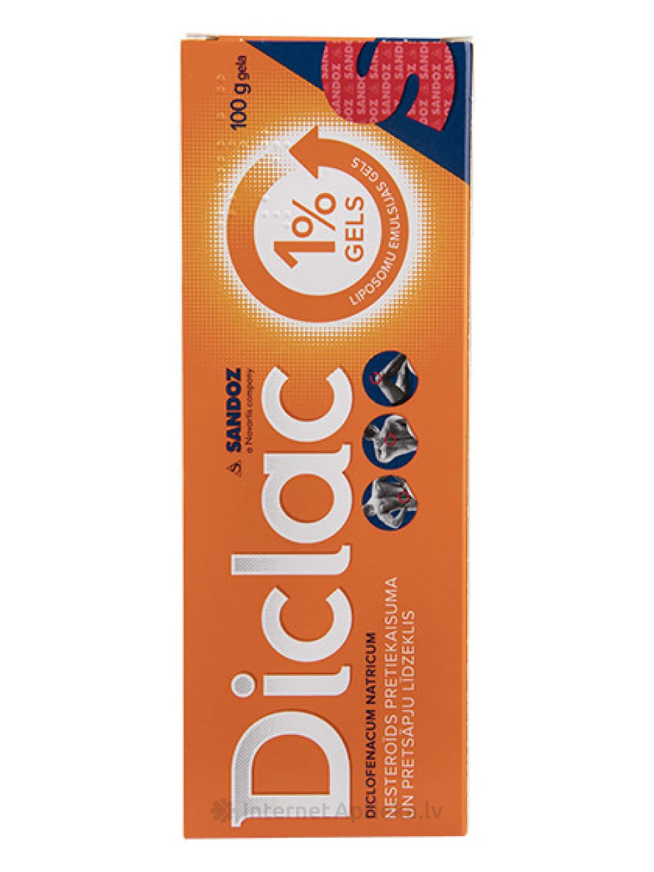 Diclac geel 1%, 100 g | internetaptieka.lv