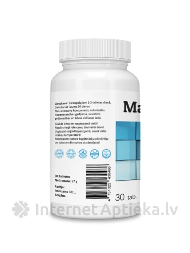 Magneesium + B6-vitamiin tabletti, 30 tk. | internetaptieka.lv
