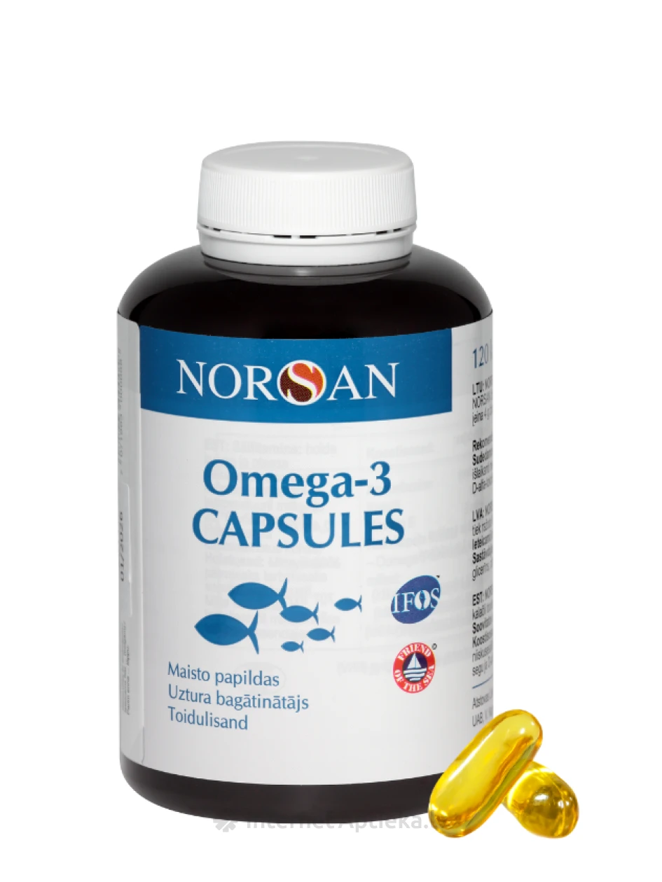 NORSAN OMEGA-3, 120 kapslit | internetaptieka.lv