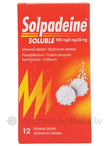 Solpadeine Soluble, 12 šķīstošās tabletes | internetaptieka.lv