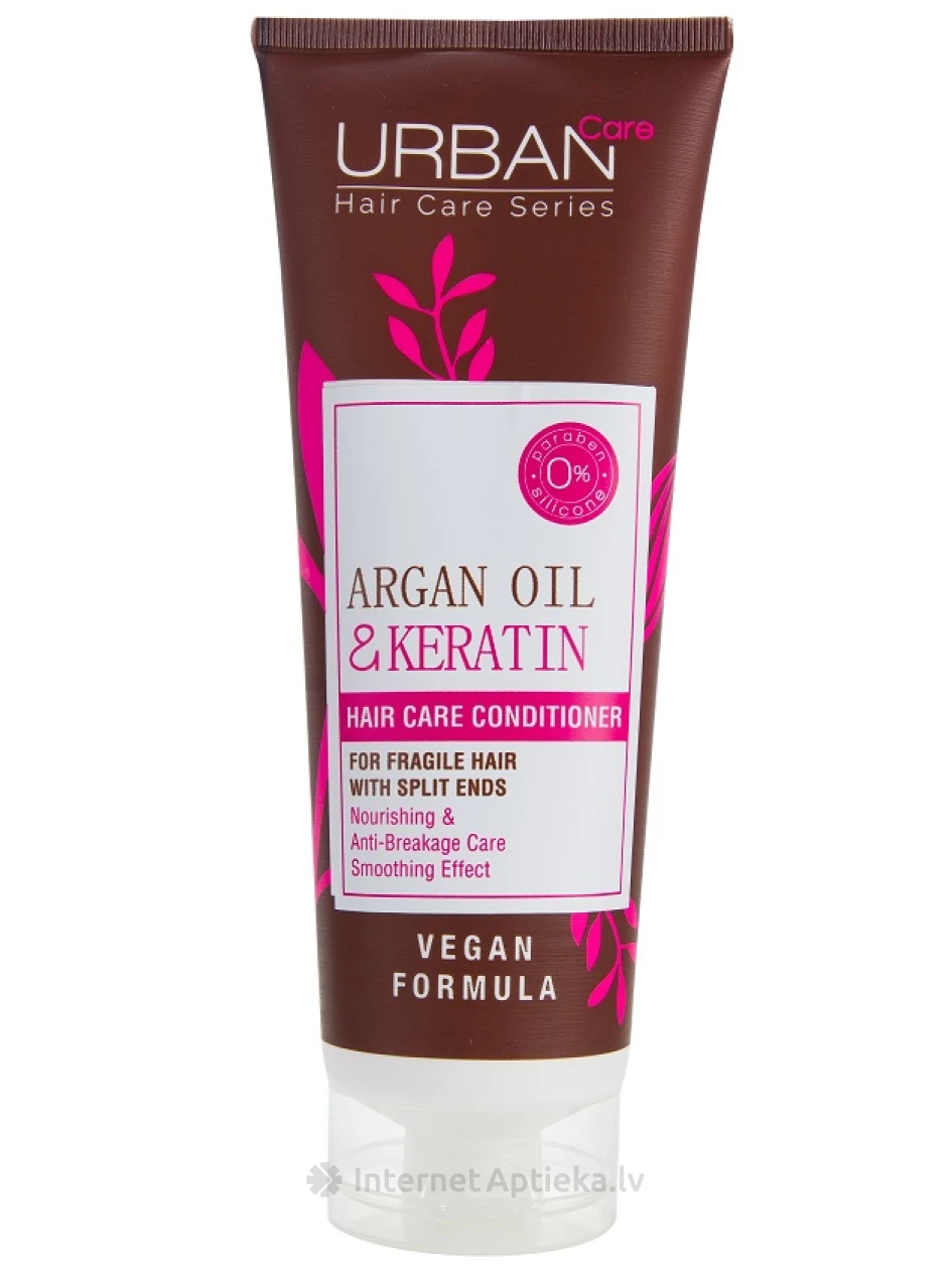 Urban Care кондиционер для волос, аргановое масло и кератин, 250 мл | internetaptieka.lv