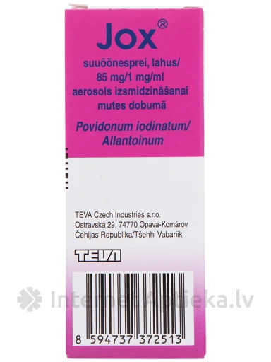Jox aerosols izsmidzināšanai mutes dobumā, 30 ml | internetaptieka.lv