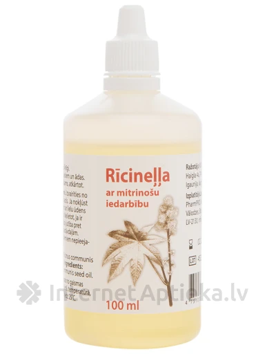 Rīcineļļa, 100 ml | internetaptieka.lv