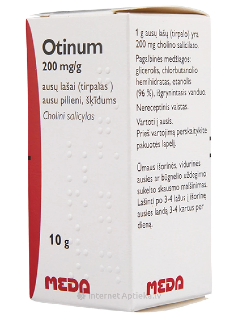 Otinum 20% ausu pilieni, 10 ml | internetaptieka.lv