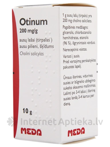 Otinum 20% ausu pilieni, 10 ml | internetaptieka.lv