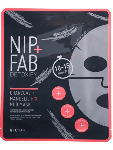 NIP+FAB Charcoal + Mandelic näomask, 12 g | internetaptieka.lv