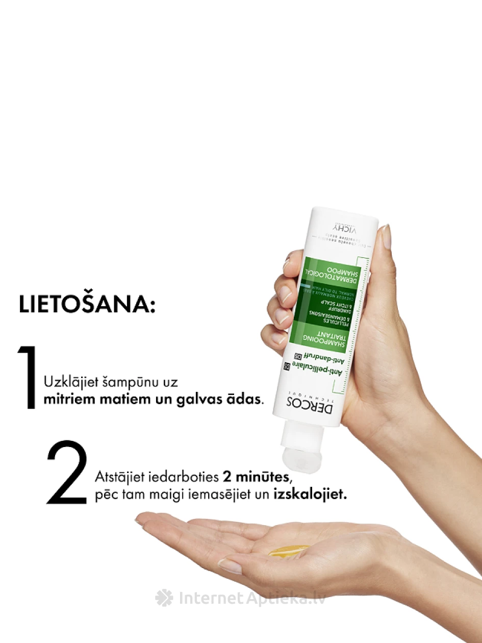 Vichy Dercos pretblaugznu šampūns normāliem, taukainiem matiem, 200 ml | internetaptieka.lv