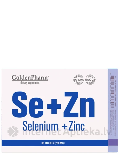 Selēns+Cinks, 30 tabletes | internetaptieka.lv