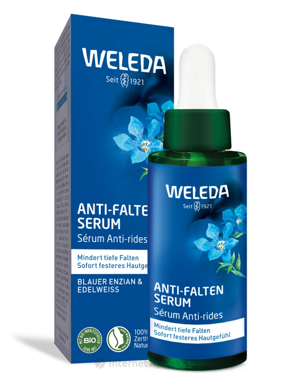 Weleda Blue Gentian & Edelweiss укрепляющая сыворотка для зрелой кожи лица, 30 мл | internetaptieka.lv