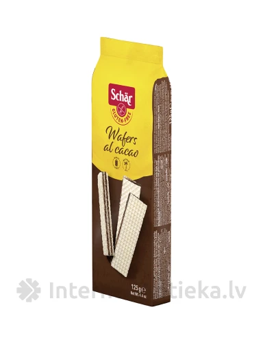 Schär Wafers Al Caccao bezglutēna vafeles ar kakao krēmu, 125 g | internetaptieka.lv