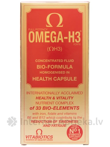 Vitabiotics Omega-H3, 30 капсул | internetaptieka.lv