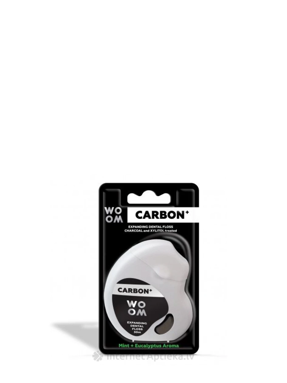 Woom Carbon+ зубная нить, 30 м | internetaptieka.lv