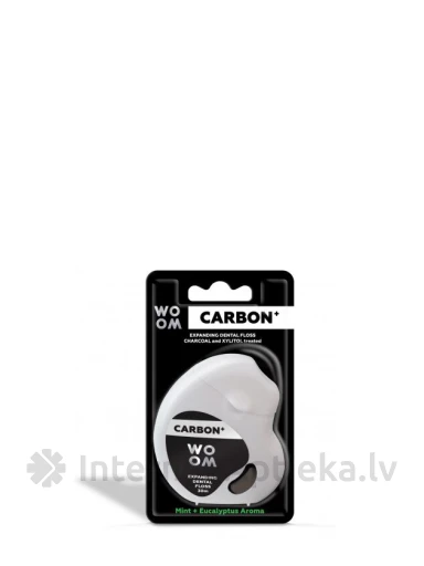 Woom Carbon+ зубная нить, 30 м | internetaptieka.lv