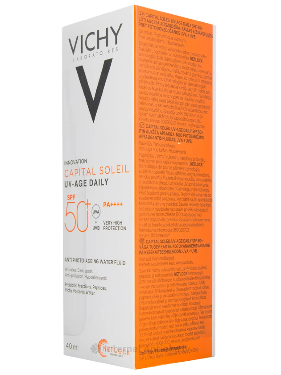 VICHY Capital Soleil UV-Age Daily SPF 50+ флюид, 40 мл | internetaptieka.lv