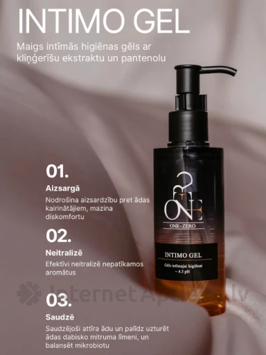 ONE:ZERO geel intiimhügieeniks, 150 ml | internetaptieka.lv