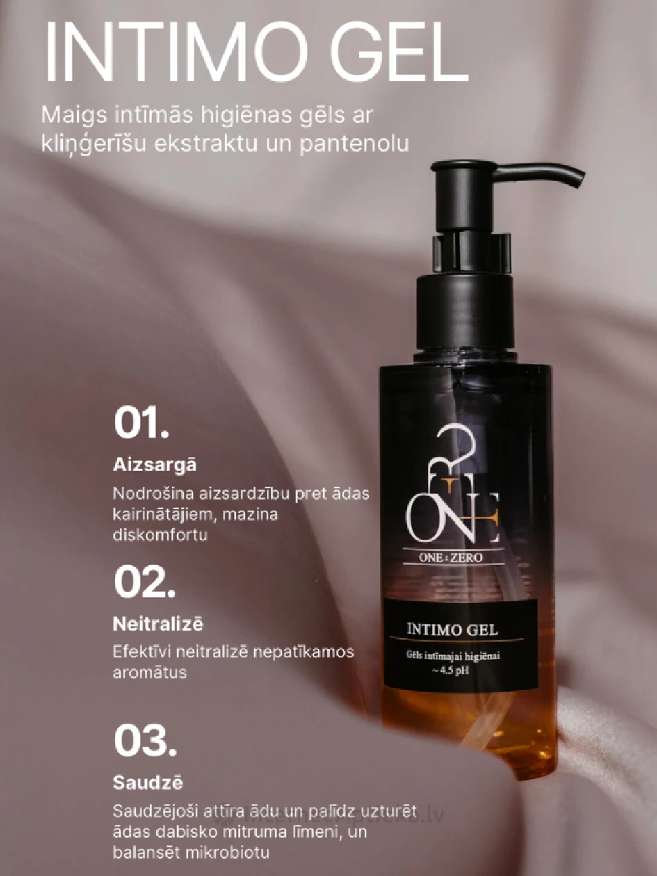 ONE:ZERO gēls intīmai higiēnai, 150 ml | internetaptieka.lv