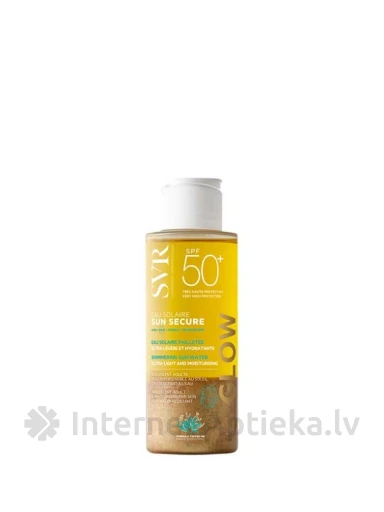 SVR SUN SECURE EAU SOLAIRE GLOW SPF50+ сияющая водичка от солнца, 100 мл | internetaptieka.lv