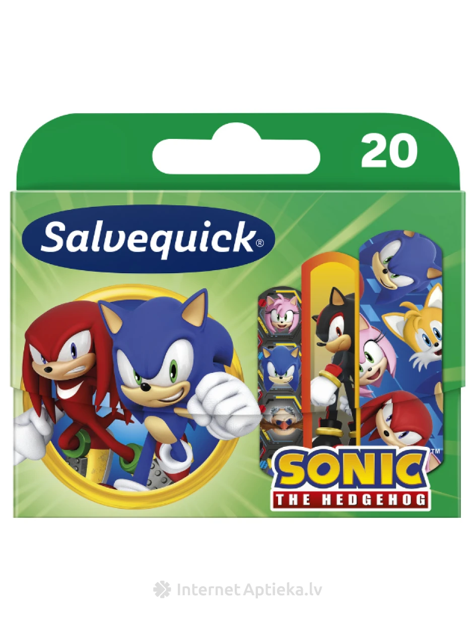 Salvequick Sonic пластыри для детей, 20 шт | internetaptieka.lv