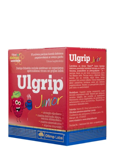 Olimp Labs Ulgrip Junior ar aveņu garšu, 10 paciņas | internetaptieka.lv