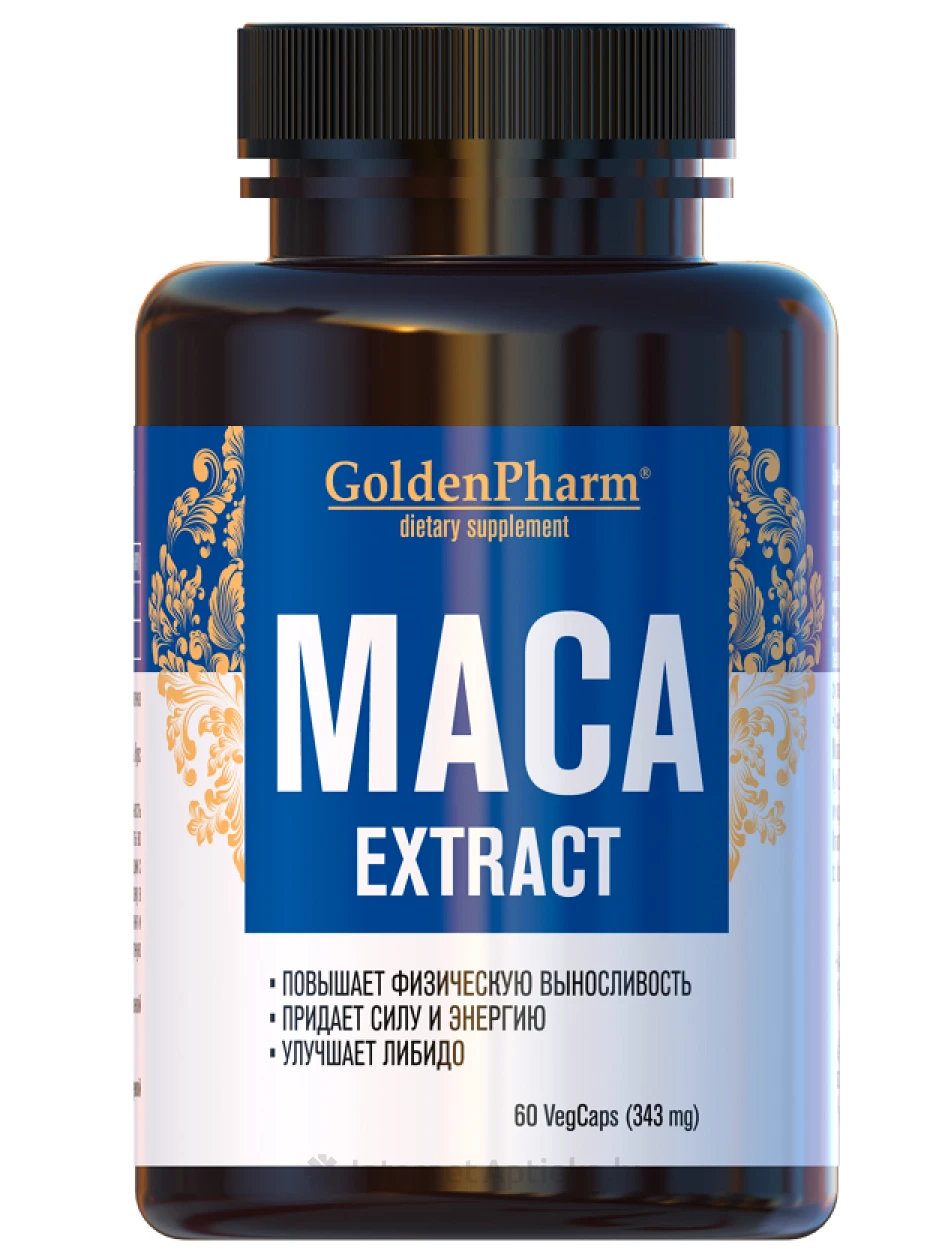 MACA extract 343 mg, 60 kapsulas | internetaptieka.lv