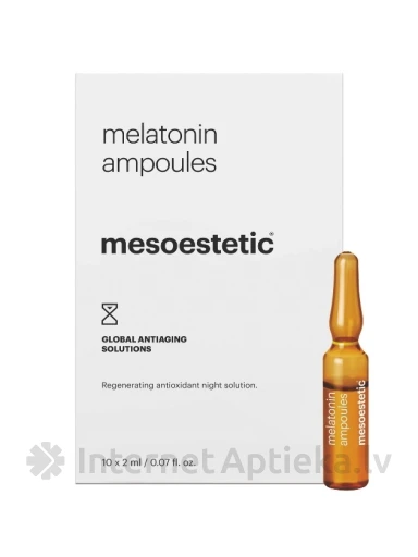 Mesoestetic pretnovecošanās ampulas ar melatonīnu, 10 x 2 ml | internetaptieka.lv