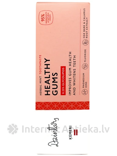 Dzintars Zobu pasta veselīgām smaganām Ķemeri, 75 ml | internetaptieka.lv