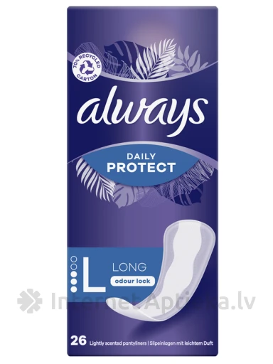 Always Dailies Extra Protec suured hügieenisidemed, 26 tk. | internetaptieka.lv