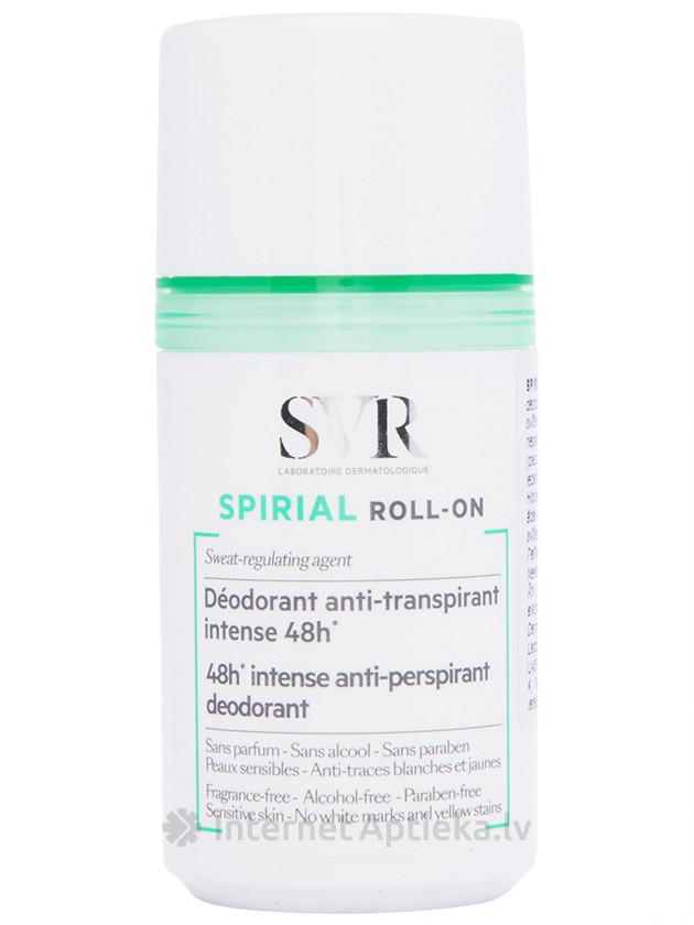 SVR Spiral Dezodorants Roll-On 48h 50ml - InternetAptieka.lv