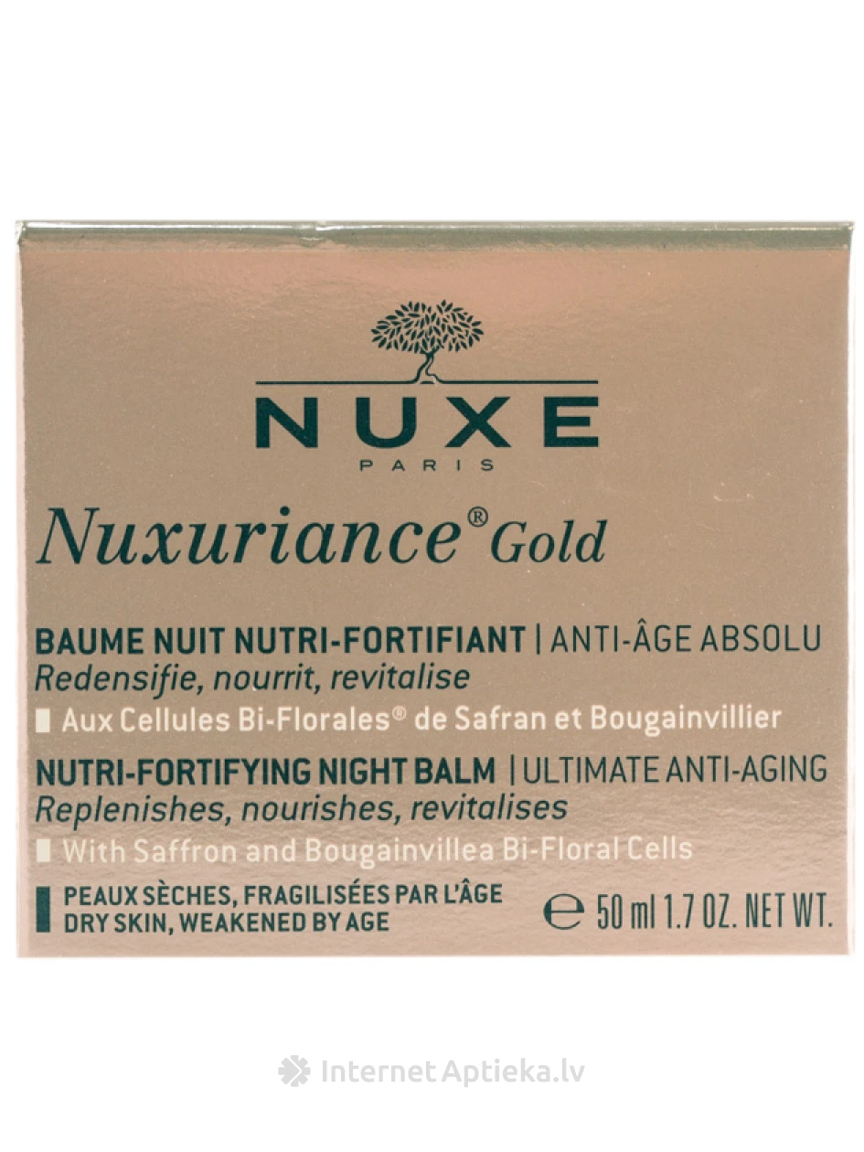 NUXE Питательный-укрепляющий, максимально от старения защищающий ночной бальзам, 50 мл | internetaptieka.lv