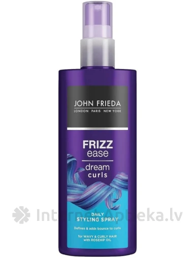 JOHN FRIEDA Frizz Ease Dream Curls igapäevane juuste kujundamise sprei, 200 ml | internetaptieka.lv