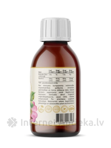 Roosivoolikusiirup suukaudne lahus, 165 ml | internetaptieka.lv