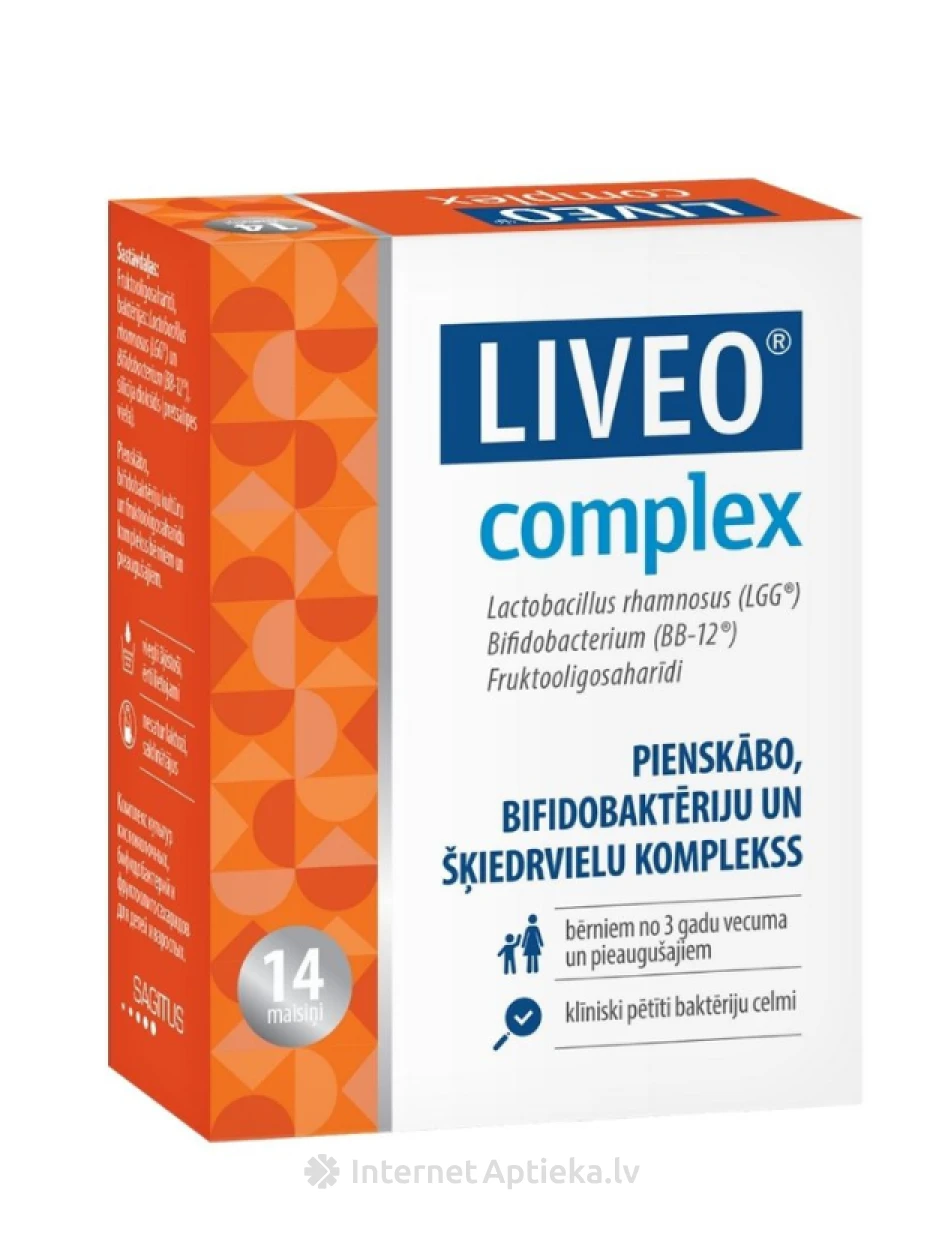 LIVEO® complex paciņas, 14 gb. | internetaptieka.lv