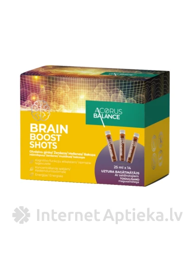 Acorus Balance Shots ajufunktsiooni parandamiseks 25 ml, 14 tk. | internetaptieka.lv