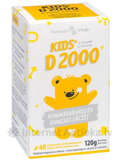 Formula Vitale Kids+D lācīši, 60 gb. | internetaptieka.lv