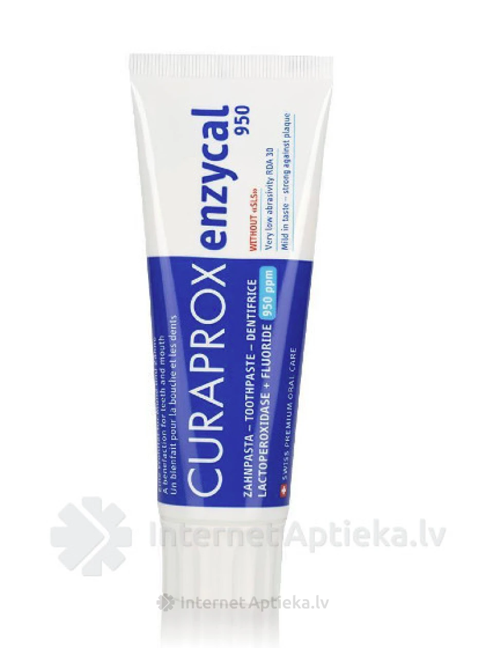 Зубная паста CURAPROX enzycal 950, 75 мл | internetaptieka.lv