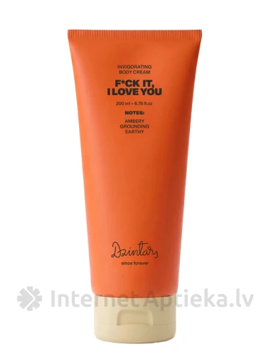 Dzintars Energizuojantis kūno kremas F*CK IT, I LOVE YOU, 200 ml | internetaptieka.lv