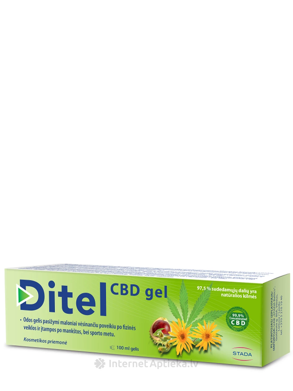 Ditel Гель для тела с маслом CBD, 100 г | internetaptieka.lv