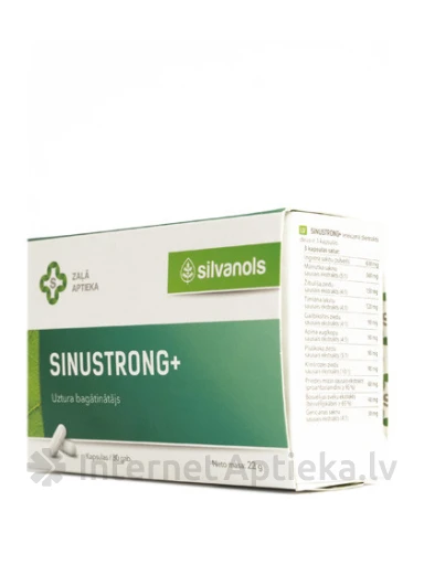 Silvanols Sinustrong plus, 30 kapslit | internetaptieka.lv