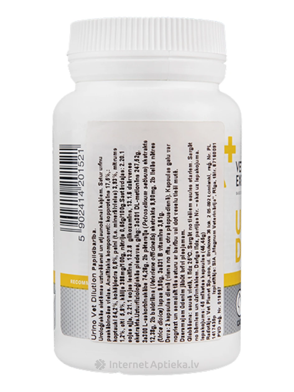 VetExpert Urinovet Cat Dilution kassidele, 45 kapslit | internetaptieka.lv