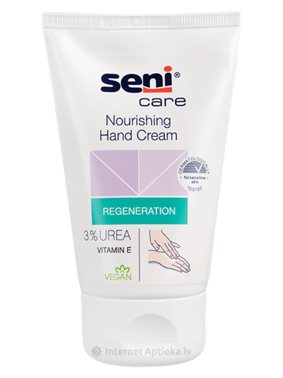 Seni Care kätekreem 3% uurea ja E-vitamiiniga, 100 ml | internetaptieka.lv